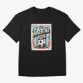 Argentina World Cup 2026 Filete Porte?o Vintage Football Poster - Buenos Aires Folk Art Fan Design Oversized T-Shirt Carry Global Football Passion for FIFA World Cup 2026 Group Stage, Centered on Haaland, England, France and Netherlands, Vintage