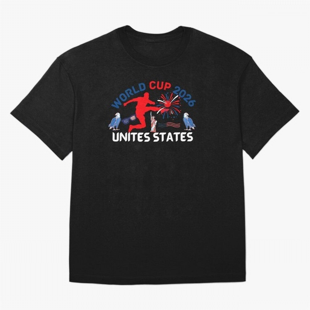 World cup 2026 unisex T-shirt World cup soccer North America 2026 Soccer World cup 26 USA Oversized T-Shirt Make Every Match About FIFA World Cup 2026 USA Canada Mexico for Fans of Neymar and Argentina, France and Brazil, Bringing Game Day Rituals,