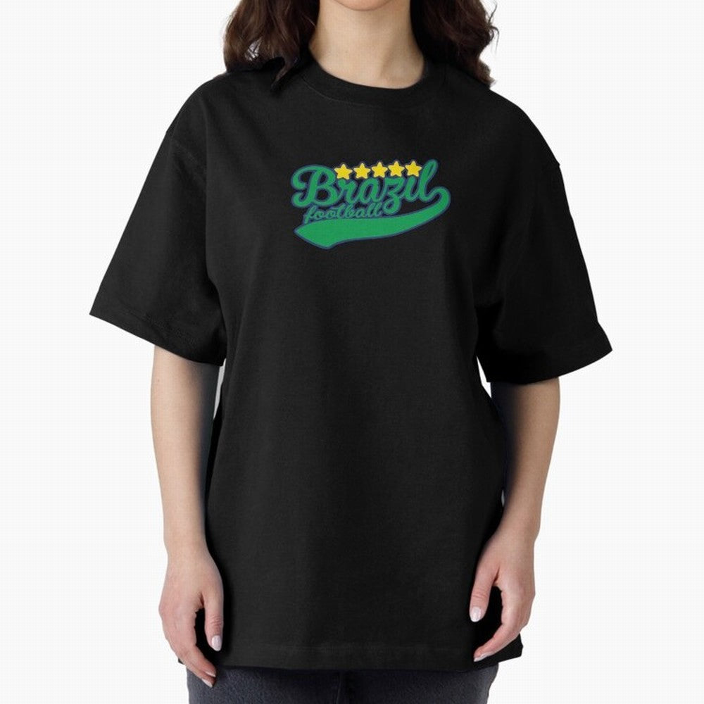 Brazil Soccer Football World Cup Vintage Oversized T-Shirt Celebrate Golden Goal Energy in FIFA World Cup 2026 Spirit, Celebrating Netherlands, CR7 and Messi, Football History, Final Match Energy, Crowd Noise and Once in a Lifetime Moments; Ideal