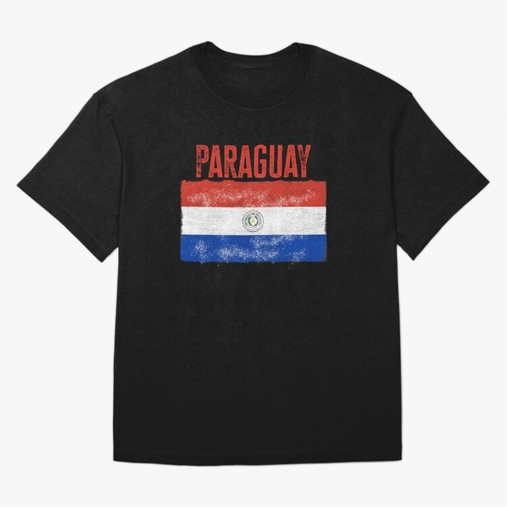 Paraguay Oversized T-Shirt Follow FIFA World Cup 2026 Group Stage Celebrating Haaland and Mbappe, England and Germany Energy, Retro Football Energy, Iconic Rivalries, Trophy Chase Drama and Stadium Atmosphere; Ideal for Football Dads, Football