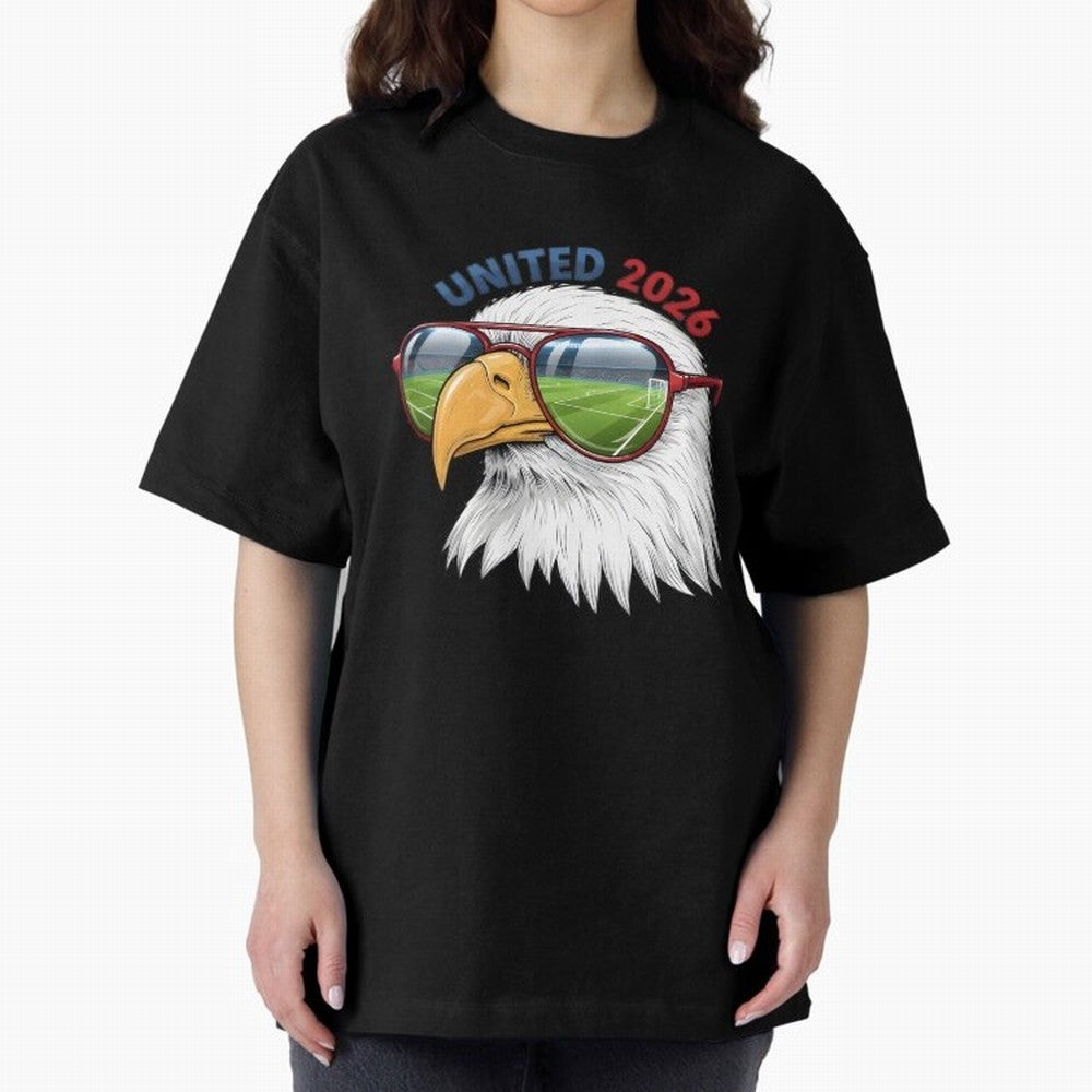 USA - World Cup 2026 Oversized T-Shirt Keep the Legacy of FIFA World Cup 2026 USA Canada Mexico Spirit, Connected to France, Mbappe, Retro Football Energy, Iconic Rivalries, Trophy Chase Drama and Stadium Atmosphere; Great for Watch Parties, Sports
