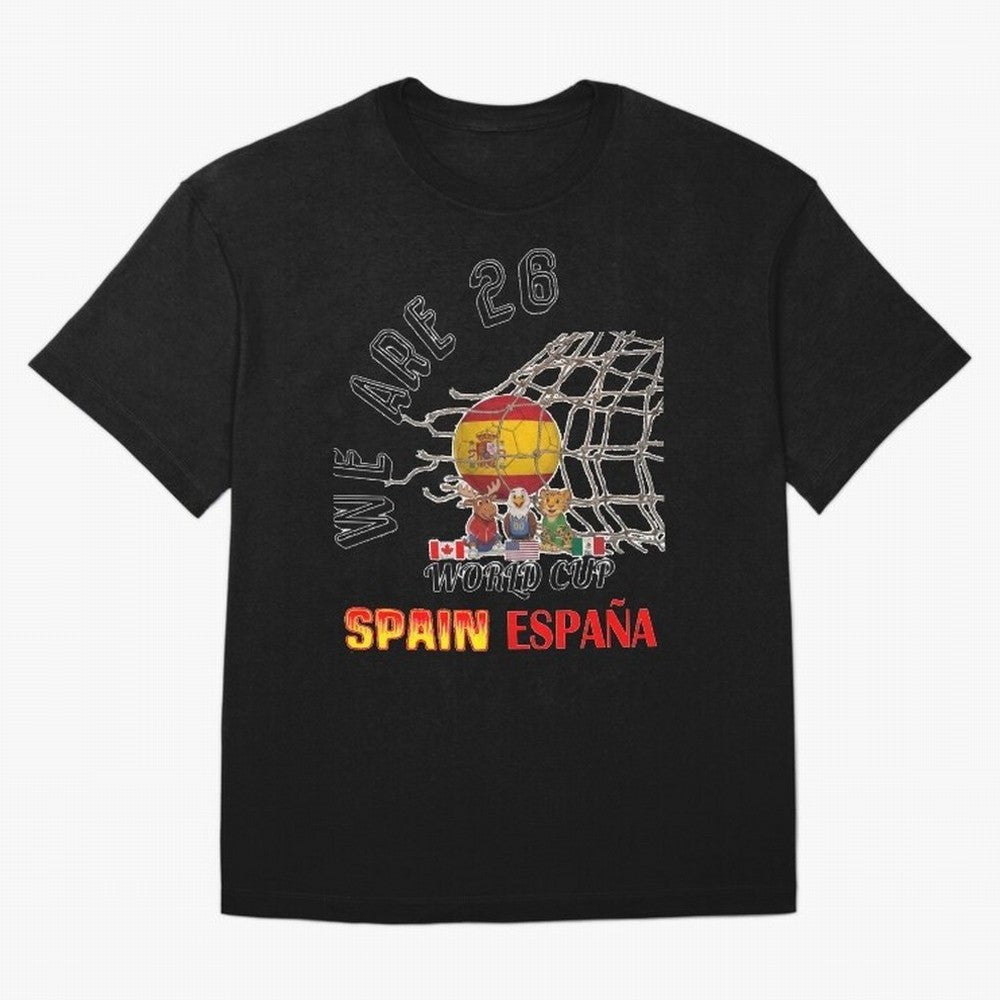 World cup 26 - Spain Oversized T-Shirt Celebrate the Road through FIFA World Cup 2026 Group Stage Spirit, Centered on Portugal, Spain and Germany, Haaland, Goal Celebration Energy, Supporter Heritage, Football Icons and Worldwide Tournament Joy;
