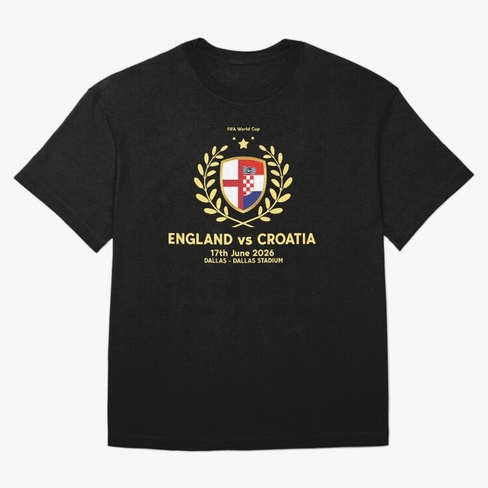 FIFA World Cup - England v Croatia Oversized T-Shirt Celebrate Football Dreams Across the FIFA World Cup 2026 USA Canada Mexico Journey through Mbappe Highlights, Argentina, France and Brazil Pride, Worldwide Fan Energy, Dramatic Goals, Stadium