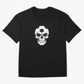Soccer Skull in Goal Net - Dark Soccer Death Goal Oversized T-Shirt Make Game Day About FIFA World Cup 2026 Group Stage for Fans of Haaland and Argentina and Brazil, Bringing Soccer Culture, Superstar Moments, National Team Dreams and Competitive