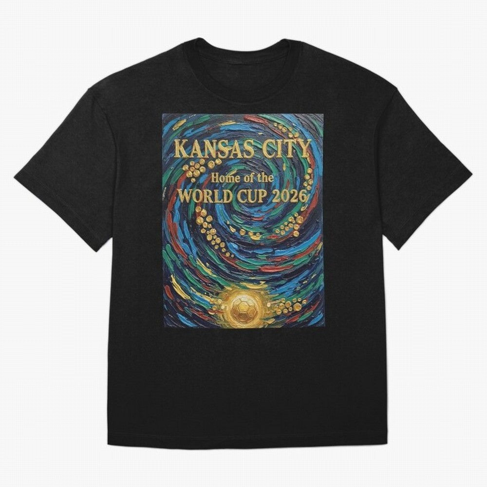 Kansas City Home of the World Cup 2026 Soccer Fan ¡ª Moody Jewel Art Print Oversized T-Shirt Support the Legends of Global Football Passion for FIFA World Cup 2026, Capturing CR7, Germany, Game Day Rituals, Football Legends, Country Pride and the