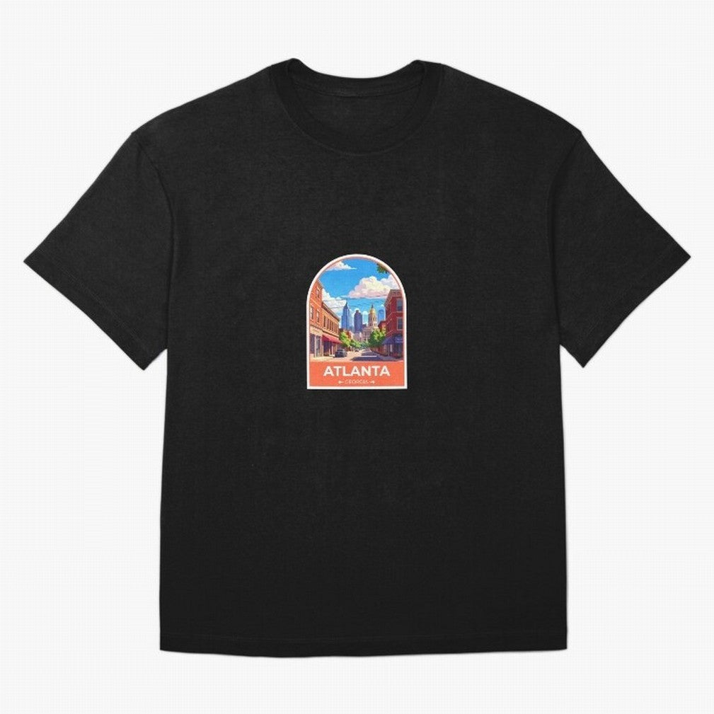Atlanta Georgia Oversized T-Shirt Back the Journey through Global Football Passion for FIFA World Cup 2026 Group Stage, Centered on CR7, Argentina, France and Brazil, Goal Celebration Energy, Supporter Heritage, Football Icons and Worldwide
