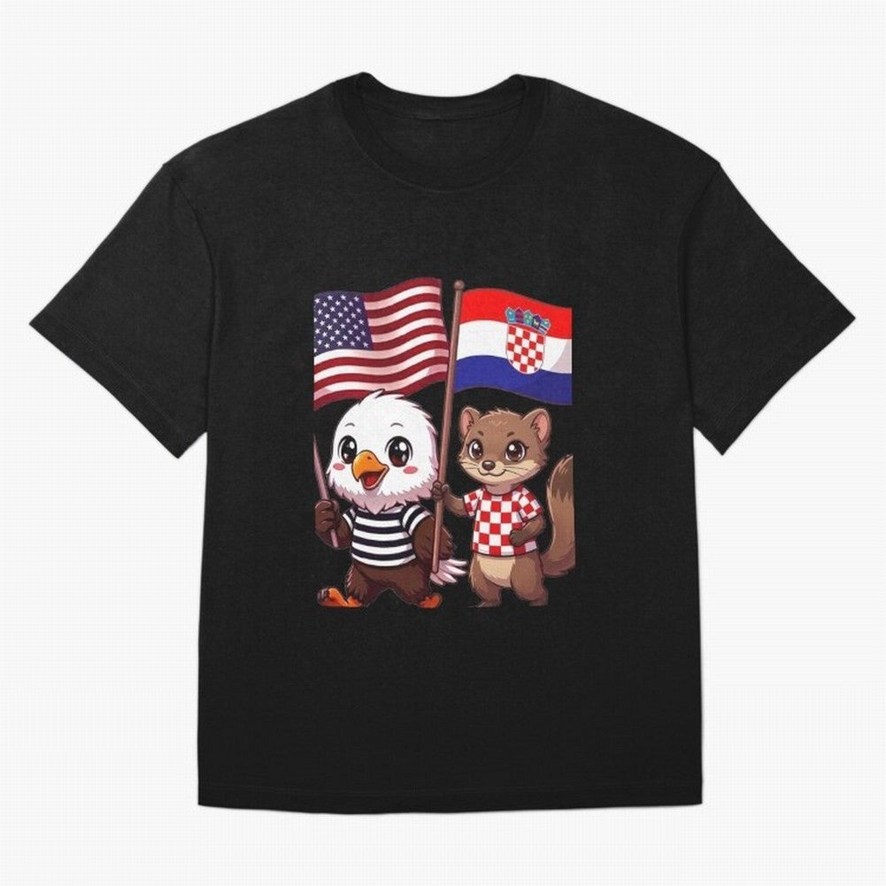 The American eagle and its friend, the Croatian marten Oversized T-Shirt Bring FIFA World Cup 2026 Built around Neymar, Haaland and Cristiano Ronaldo, Portugal Energy, Supporter Pride, Iconic Celebrations, Legendary Names and Global Match Day