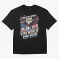 Proud To Support USA FIFA World Cup 2026 American Soccer Fan Patriotic Design Oversized T-Shirt Mark FIFA World Cup 2026 USA Canada Mexico Celebrating Mbappe and Neymar, England, France and Netherlands Energy, Sports Nostalgia, International