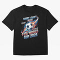 Sorry I Cant I Have FIFA World Cup 2026 USA Soccer Fan Funny Football Quote Oversized T-Shirt Bring Global Tournament Vibes to Match Day Hype around FIFA World Cup 2026 USA Canada Mexico, Messi and Cristiano Ronaldo, Netherlands, Stadium Chants,
