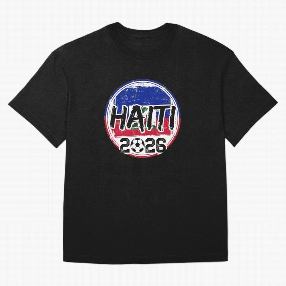 Haiti World Cup 2026 Soccer Fan Game Day T-Shirt_86605887 Oversized T-Shirt Support the Legends of FIFA World Cup 2026 USA Canada Mexico Built around Messi and Cristiano Ronaldo, France Energy, Soccer Culture, Superstar Moments, National Team