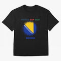BOSNIA WORLD CUP 2026 Oversized T-Shirt Join Global Football Passion for FIFA World Cup 2026 USA Canada Mexico, with Mbappe, England, France and Netherlands, Football Passion, Legendary Performances, Festival Vibes and Supporter Community; Made for