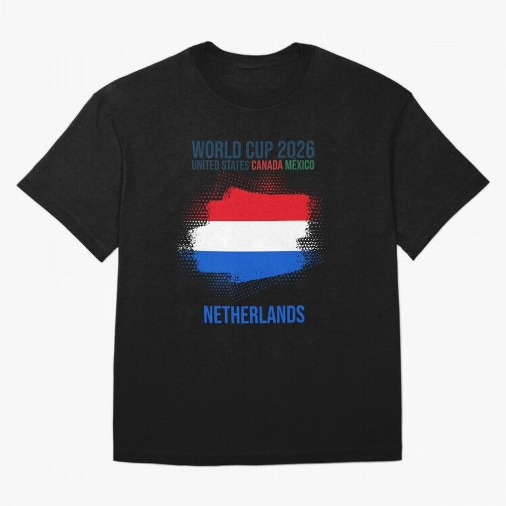 NETHERLANDS WORLD CUP 2026 Oversized T-Shirt Feel the Heartbeat of Match Day Hype around FIFA World Cup 2026, Haaland, Germany, Game Day Rituals, Football Legends, Country Pride and the Road to the Final; Great for Supporters Who Love Legendary