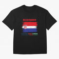 CROATIA WORLD CUP 2026 Oversized T-Shirt Build Global Football Passion for FIFA World Cup 2026 USA Canada Mexico, Centered on Haaland and Mbappe, England and Germany, Stadium Chants, National Pride, Trophy Dreams and Unforgettable Football