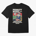 Penalty Kicks ¡ª WC2026 V2 Oversized T-Shirt Show Fan Pride Across Global Football Passion for FIFA World Cup 2026, Celebrating Neymar, Haaland and Cristiano Ronaldo, Portugal, Spain and Germany, Game Day Rituals, Football Legends, Country Pride
