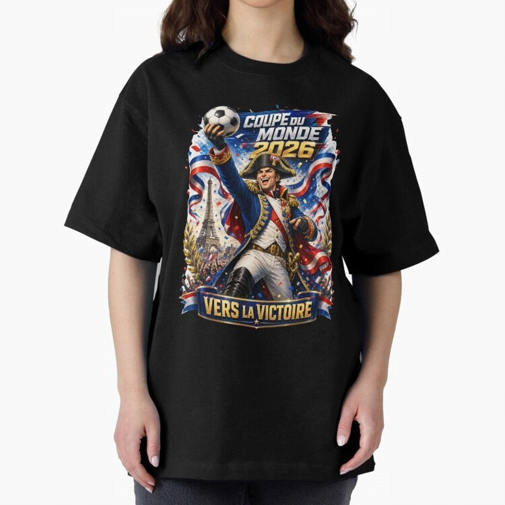 France World Cup 2026 Victory Oversized T-Shirt Celebrate Classic Football Spirit in the FIFA World Cup 2026 Journey through Neymar Highlights, Portugal, Spain and Germany Pride, Tournament Hype, Historic Matchups, Family Viewing Parties and Global