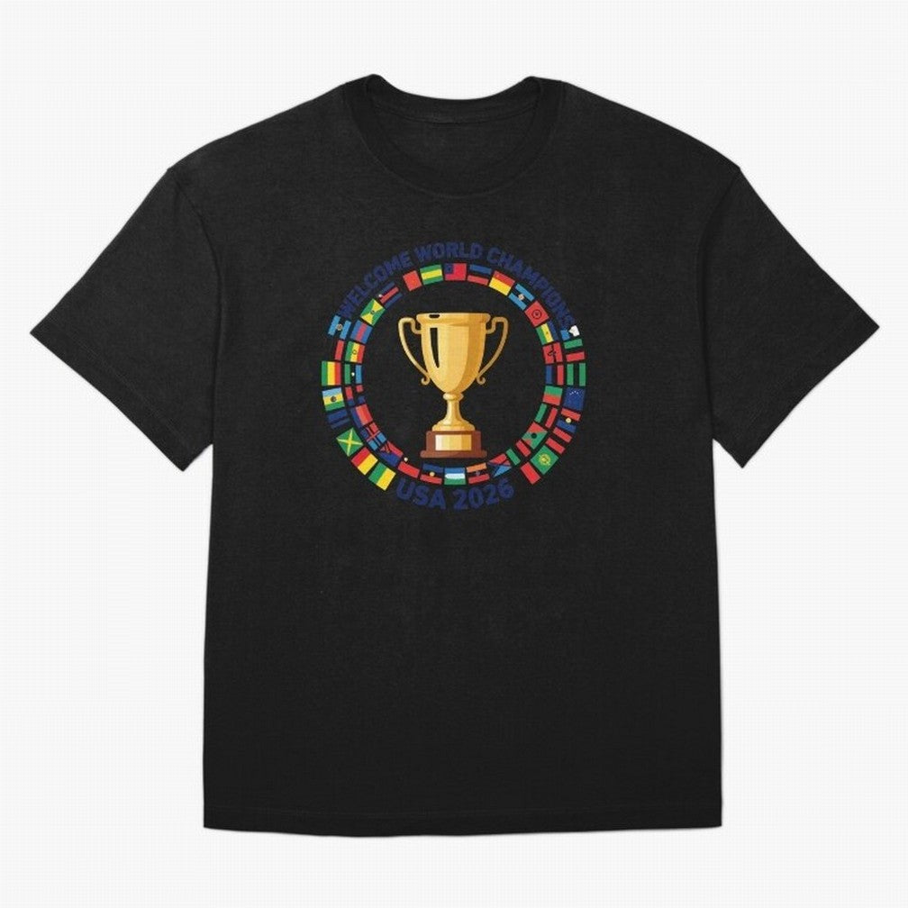 World Cup 2026 Celebration T-Shirt | USA Canada Mexico Soccer Fan Tee Oversized T-Shirt Cheer for Match Day Hype around FIFA World Cup 2026, CR7, Argentina and Brazil, Supporter Pride, Iconic Celebrations, Legendary Names and Global Match Day