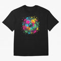 Color Splash Artistic Soccer Ball Design Oversized T-Shirt Show Your Love for the FIFA World Cup 2026 USA Canada Mexico Journey through CR7 and Messi Highlights, Portugal Pride, Football History, Final Match Energy, Crowd Noise and Once in a
