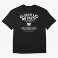 No Scotland No Party 2026 Oversized T-Shirt Celebrate Fan Culture around FIFA World Cup 2026 USA Canada Mexico Spirit, Centered on Argentina and Brazil, Cristiano Ronaldo, Championship Spirit, Famous Goals, Roaring Crowds and International Football