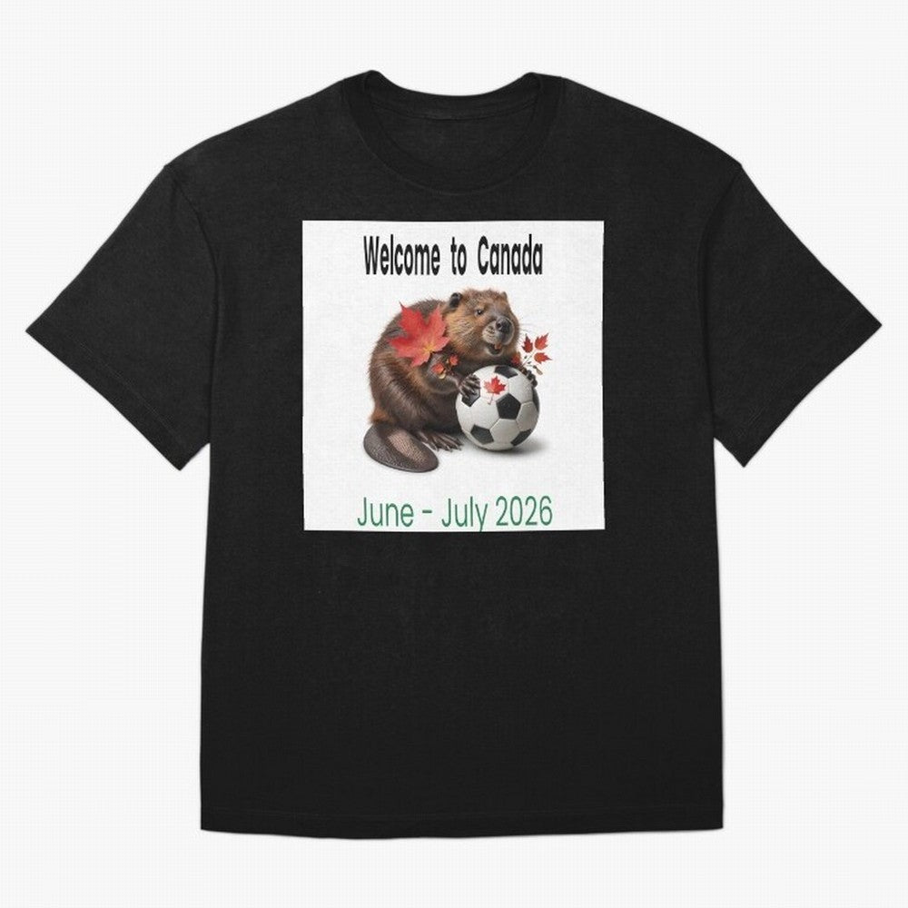 Welcome to Canada June July Soccer 2026 Oversized T-Shirt Join the Global Buzz around FIFA World Cup 2026 Group Stage Made for Messi, CR7 and Mbappe, Argentina and Brazil Energy, Fan Favorite Moments, National Team Passion, Big Match Drama and