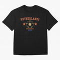 Netherlands ¡ª Vintage Soccer Tee Oversized T-Shirt Turn Up for FIFA World Cup 2026 USA Canada Mexico Driven by Messi and Cristiano Ronaldo, Portugal, Spain and Germany Energy, Championship Spirit, Famous Goals, Roaring Crowds and International