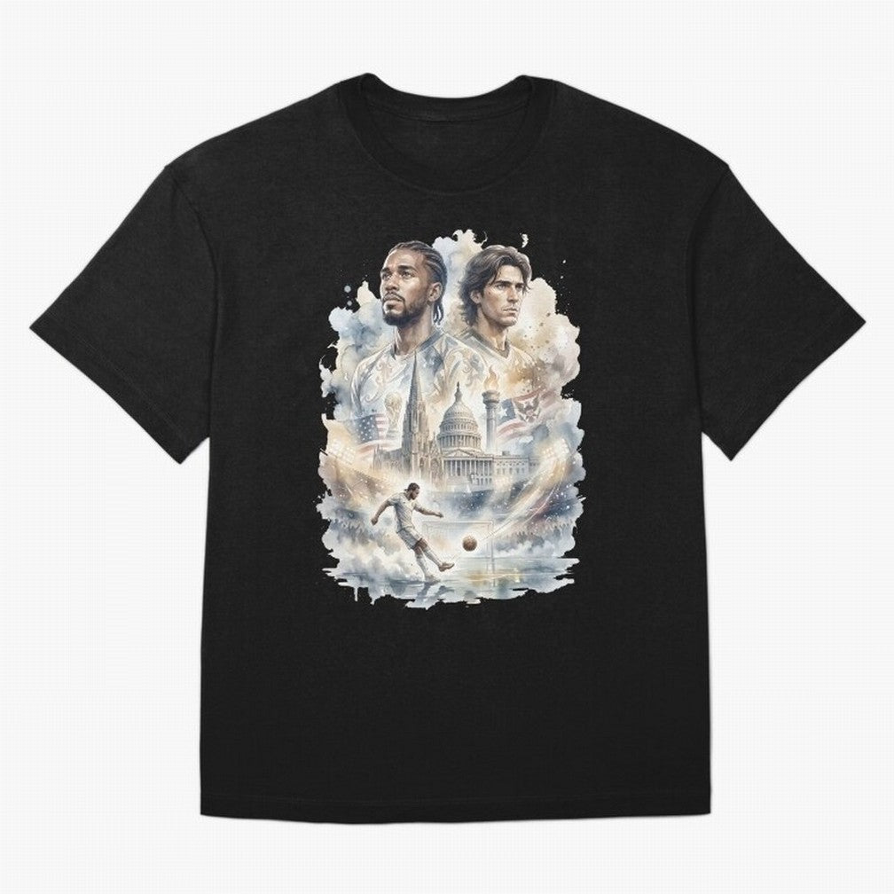 FIFA 2026 America Players Oversized T-Shirt Turn Up for FIFA World Cup 2026 Group Stage Spirit, Centered on France and Portugal, Neymar, Tournament Hype, Historic Matchups, Family Viewing Parties and Global Sports Pride; Made for Collectors Who