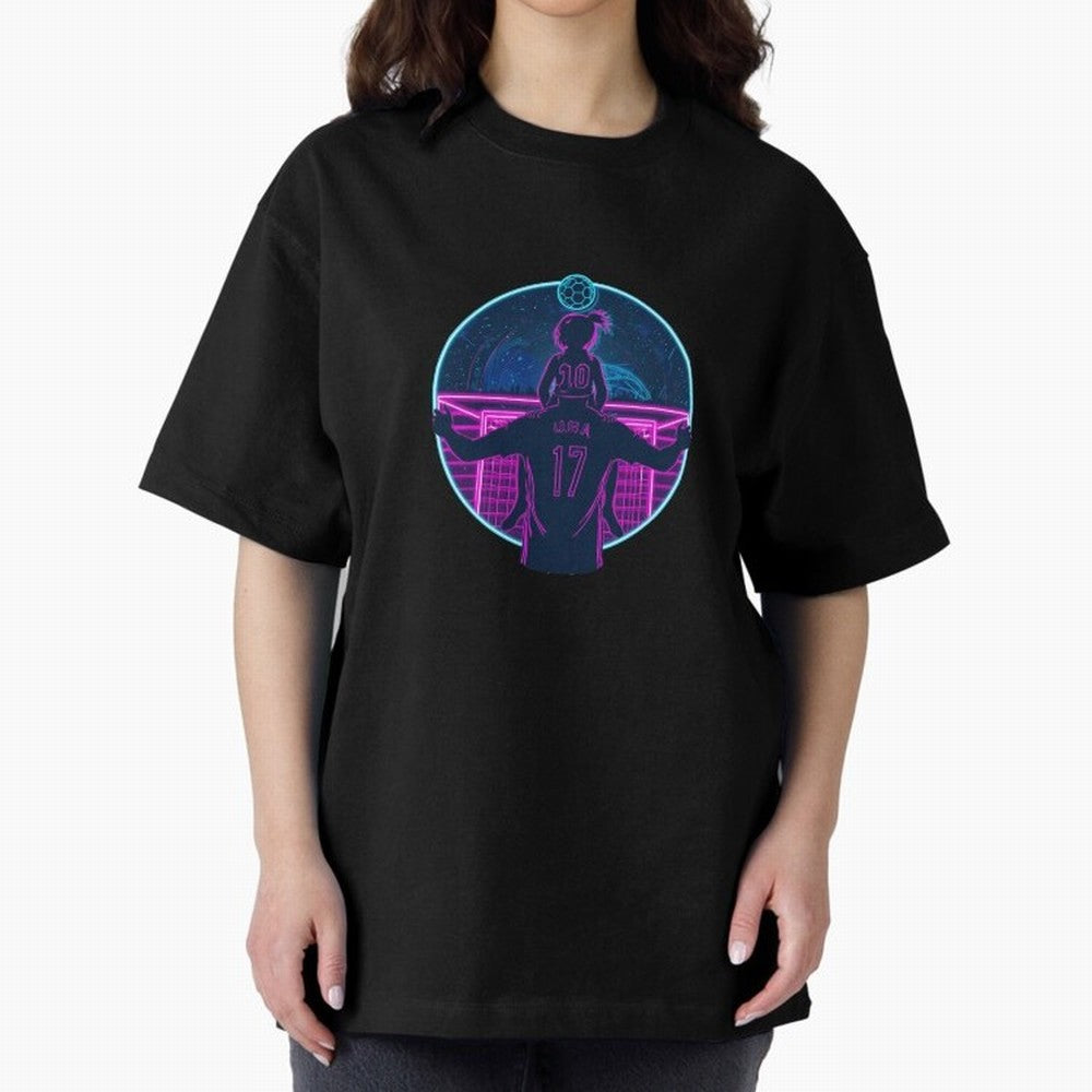 Retro Soccer Fatherhood Art Oversized T-Shirt Represent Fans Who Live for FIFA World Cup 2026 USA Canada Mexico with Haaland and Mbappe, France Energy, Champion Mindset, Group Stage Buzz, Knockout Tension and Passionate Fan Culture; Perfect for
