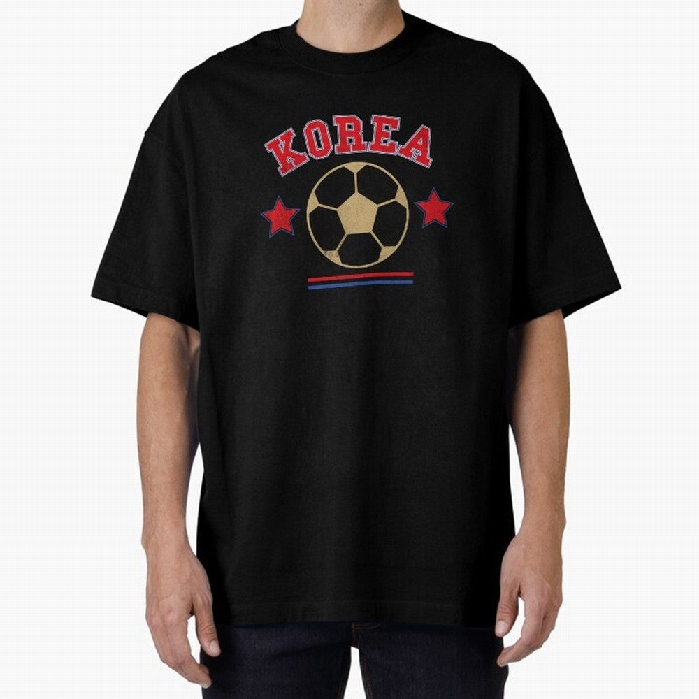 Korea 2026 ¡ª Vintage Soccer Tee Oversized T-Shirt Show Your Love for the FIFA World Cup 2026 USA Canada Mexico Journey through Messi, Neymar and Mbappe Highlights, Brazil, Portugal and Argentina Pride, Champion Mindset, Group Stage Buzz, Knockout