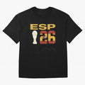 Spain Football World Cup 2026 - Vintage ESP 26 Flag Design Oversized T-Shirt Bring FIFA World Cup 2026 with Cristiano Ronaldo, England Energy, Worldwide Fan Energy, Dramatic Goals, Stadium Lights and Championship Celebrations; Great for Watch