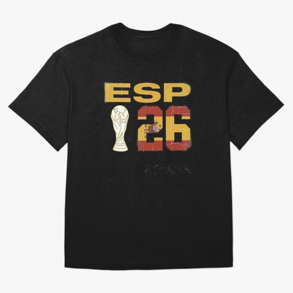 Spain Football World Cup 2026 - Vintage ESP 26 Flag Design Oversized T-Shirt Bring FIFA World Cup 2026 with Cristiano Ronaldo, England Energy, Worldwide Fan Energy, Dramatic Goals, Stadium Lights and Championship Celebrations; Great for Watch