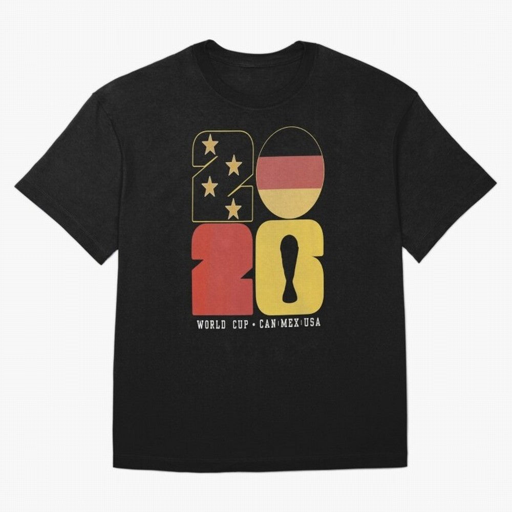 Germany Football World Cup 2026 - Die Mannschaft Retro Typography Oversized T-Shirt Support Your Favorite Stars during FIFA World Cup 2026 for Fans of Mbappe and Neymar and France and Portugal, Bringing Soccer Culture, Superstar Moments, National