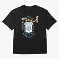 Argentina Football Champion World Cup 2026 - Gold Stars Watercolor Oversized T-Shirt Fuel the Hype around Match Day Hype around FIFA World Cup 2026, Mbappe, England and Germany, Classic Soccer Heritage, Championship Pressure, Fan Loyalty and