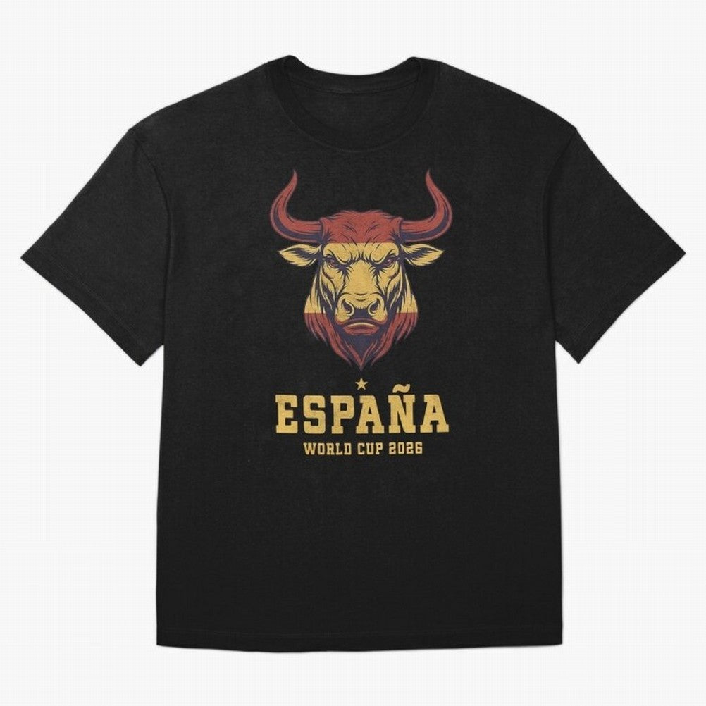 Spain Football World Cup 2026 - Vintage Spanish Bull Espa?a Oversized T-Shirt Fuel the Hype around Match Day Hype around FIFA World Cup 2026, Mbappe, England and Germany, Classic Soccer Heritage, Championship Pressure, Fan Loyalty and International