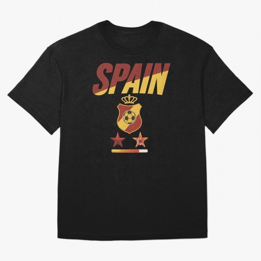 Spain Football World Cup 2026 - La Roja Stars Loading Oversized T-Shirt Bring Global Tournament Vibes to Global Football Passion for FIFA World Cup 2026 Group Stage, Celebrating Cristiano Ronaldo, Haaland and CR7, England and Germany, Football