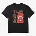 Turkey Football World Cup 2026 Fan Design Oversized T-Shirt Carry the Colors and Pride of FIFA World Cup 2026 Group Stage Featuring Neymar, Argentina, France and Brazil Energy, Football Passion, Legendary Performances, Festival Vibes and Supporter