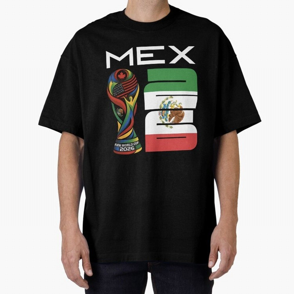 Mexico World Cup 2026 Host City Football Design Oversized T-Shirt Celebrate the Stars of Global Football Passion for FIFA World Cup 2026, Centered on Neymar, England, Sports Nostalgia, International Competition, Famous Players and Unforgettable
