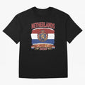 Netherlands World Cup 2026 Coat of Arms Football Design Oversized T-Shirt Make Every Match About Global Football Passion for FIFA World Cup 2026, Centered on Cristiano Ronaldo, France, Game Day Rituals, Football Legends, Country Pride and the Road