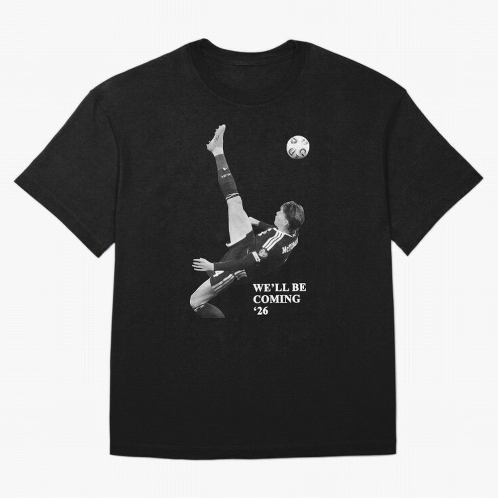 Scotland We'll Be Coming 26 WC Oversized T-Shirt Follow the Road to FIFA World Cup 2026 Featuring Cristiano Ronaldo, Haaland and CR7, England, France and Netherlands Energy, Goal Celebration Energy, Supporter Heritage, Football Icons and Worldwide