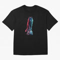 Neon Alpha Wolf with Soccer Ball | Futuristic Sports Fantasy Art Oversized T-Shirt Honor Champions and Dreams in the FIFA World Cup 2026 USA Canada Mexico Journey through Messi and Cristiano Ronaldo Highlights, Spain and Netherlands Pride, Champion