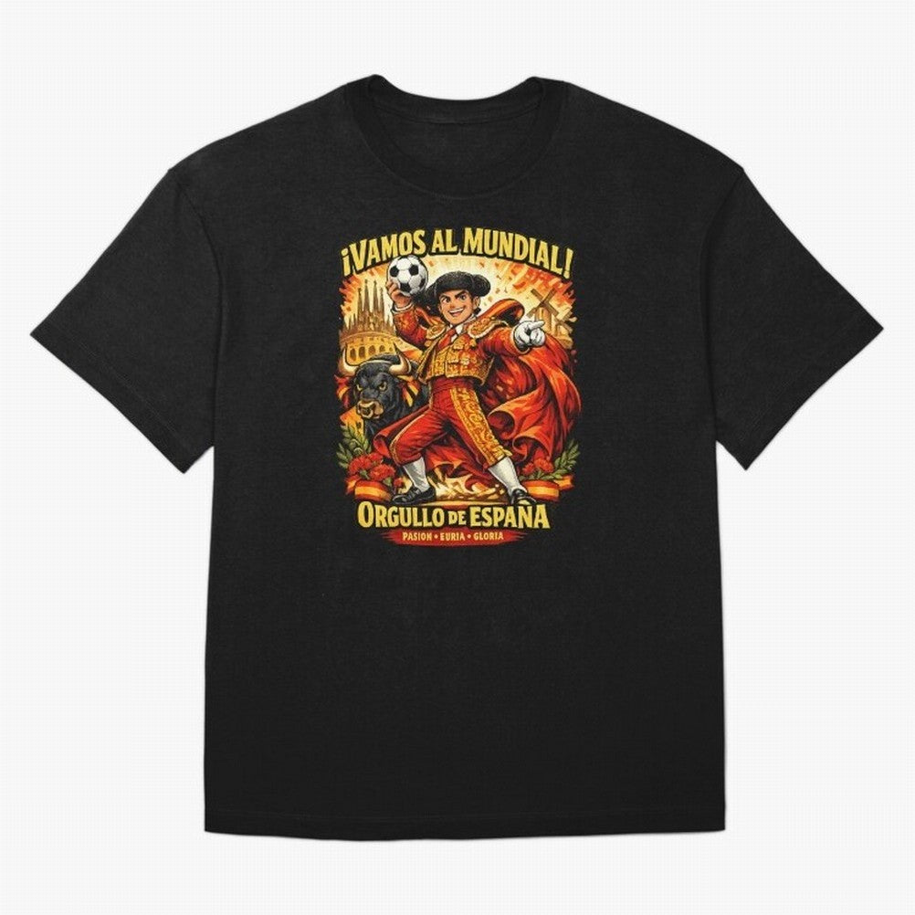 Spain World Cup 2026 Matador Fan Shirt Oversized T-Shirt Celebrate the Stars of FIFA World Cup 2026 USA Canada Mexico Made for Haaland and Mbappe, Netherlands Energy, Supporter Pride, Iconic Celebrations, Legendary Names and Global Match Day