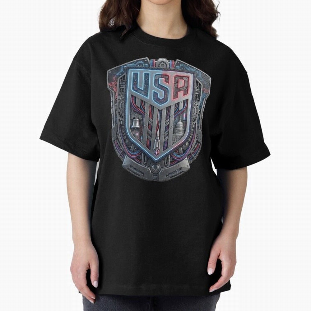 United States Great Seal - American Pride Oversized T-Shirt Enjoy FIFA World Cup 2026 Group Stage Celebrating CR7, England, France and Netherlands Energy, Global Supporter Spirit, Legendary Goals, National Colors and Tournament Celebration; Perfect