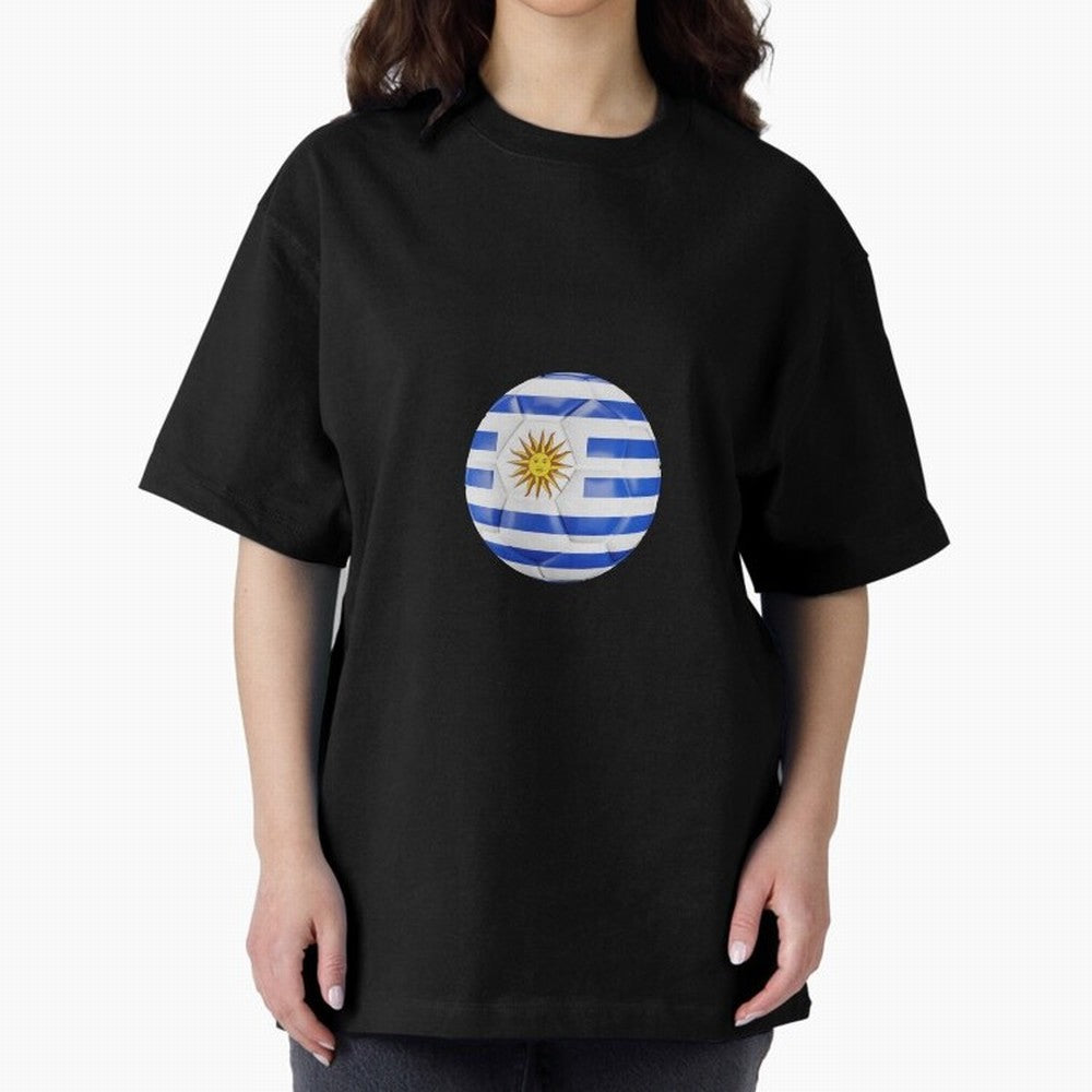 Uruguay Football Oversized T-Shirt Live the Energy of FIFA World Cup 2026 Spirit, Celebrating Brazil, Portugal and Argentina, Neymar, Global Supporter Spirit, Legendary Goals, National Colors and Tournament Celebration; Made for Die Hard