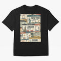 World Travel Ticket Aesthetic Collage Global City Vibes Oversized T-Shirt Celebrate Rivalries and Pride in FIFA World Cup 2026 Group Stage Spirit, Filled with Netherlands, Haaland and Mbappe, Football History, Final Match Energy, Crowd Noise and