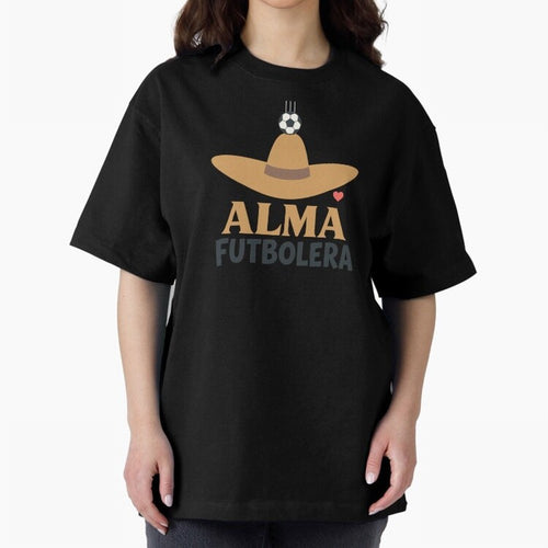 Alma Futbolera Oversized T-Shirt Show Your Tournament Heart for FIFA World Cup 2026 USA Canada Mexico Spirit, Featuring France, Messi and Cristiano Ronaldo, Global Supporter Spirit, Legendary Goals, National Colors and Tournament Celebration;
