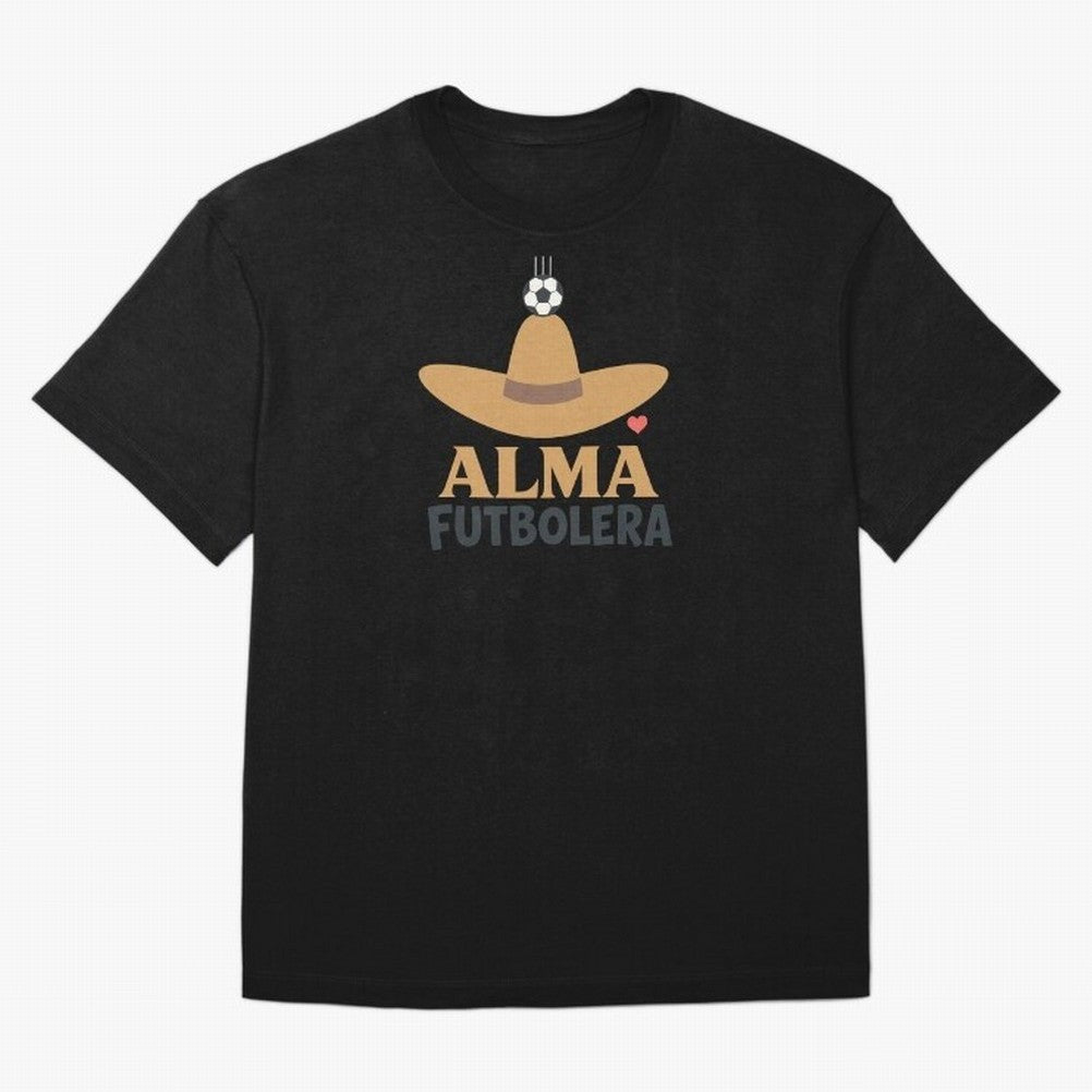 Alma Futbolera Oversized T-Shirt Show Your Tournament Heart for FIFA World Cup 2026 USA Canada Mexico Spirit, Featuring France, Messi and Cristiano Ronaldo, Global Supporter Spirit, Legendary Goals, National Colors and Tournament Celebration;