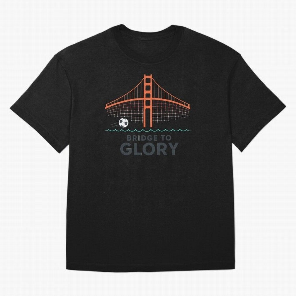 Bridge to Glory Oversized T-Shirt Show Up for the Glory of Global Football Passion for FIFA World Cup 2026 Group Stage, Filled with Messi, Neymar and Mbappe, Brazil, Portugal and Argentina, Soccer Culture, Superstar Moments, National Team Dreams