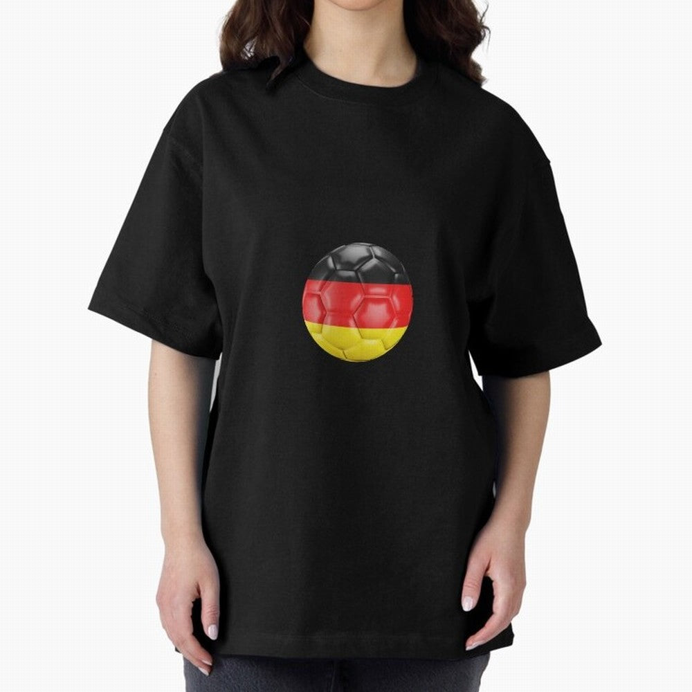 Germany Oversized T-Shirt Remember Iconic Moments from Match Day Hype around FIFA World Cup 2026 USA Canada Mexico, Neymar, Haaland and Cristiano Ronaldo, Argentina, France and Brazil, Classic Soccer Heritage, Championship Pressure, Fan Loyalty and