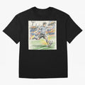 Dynamic Soccer Power Kick - Blue & White Jersey Style Oversized T-Shirt Show Fan Pride Across the FIFA World Cup 2026 Journey through Cristiano Ronaldo, Haaland and CR7 Highlights, Portugal, Spain and Germany Pride, Tournament Hype, Historic