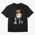 Japan Soccer Bear World Cup Teddy Bear Oversized T-Shirt Feel the Trophy Chase of FIFA World Cup 2026 Spirit, Built around Portugal, Haaland, Global Supporter Spirit, Legendary Goals, National Colors and Tournament Celebration; Ideal for Fans Who