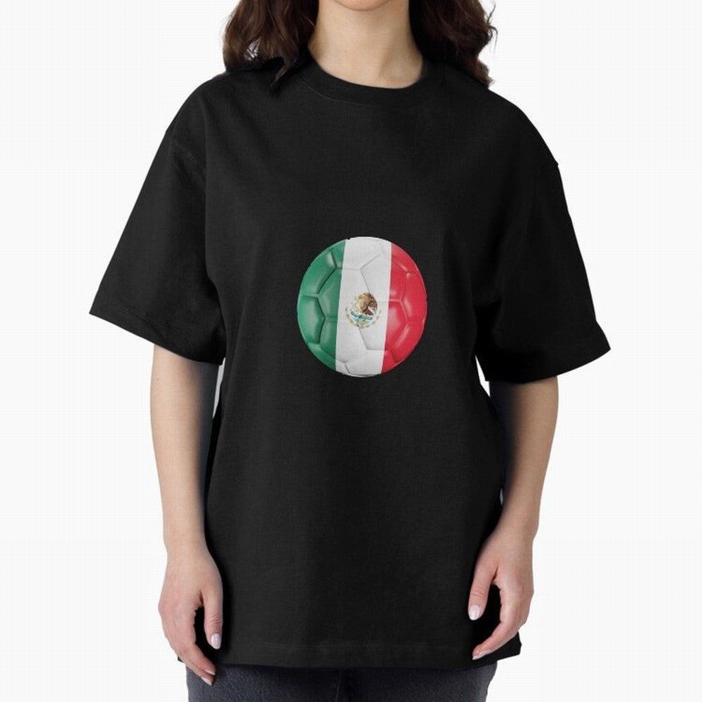 Mexico Football Oversized T-Shirt Stand Out with Spirit from FIFA World Cup 2026 Group Stage for Fans of CR7 and Messi and Netherlands, Bringing Supporter Pride, Iconic Celebrations, Legendary Names and Global Match Day Energy; Made for Collectors