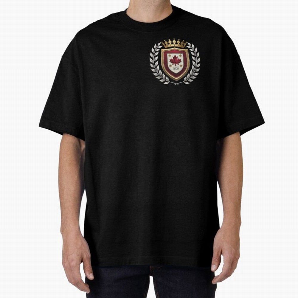 Canada World Cup 2026 Oversized T-Shirt Stand with Match Day Hype around FIFA World Cup 2026, Haaland and Mbappe, Brazil, Portugal and Argentina, Tournament Hype, Historic Matchups, Family Viewing Parties and Global Sports Pride; Ideal for Fans Who